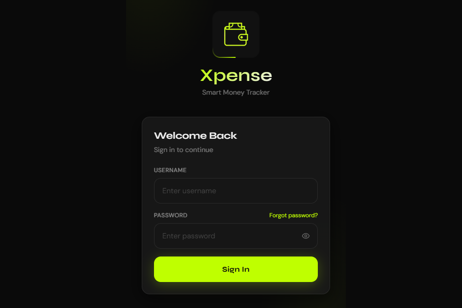 Xpense Monitor